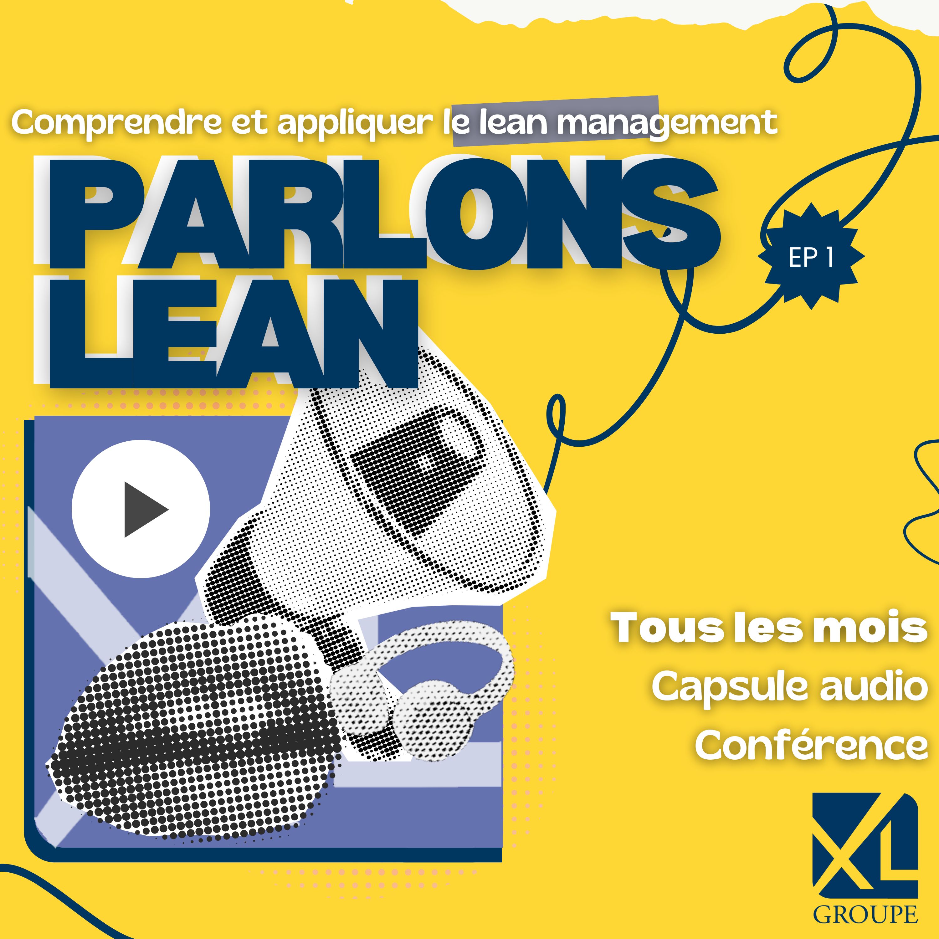 Illustration miniature podcast Parlons Lean